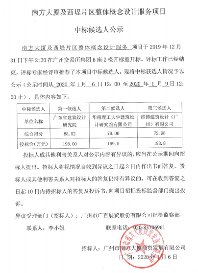 南方大廈及西堤片區(qū)整體概念設(shè)計(jì)服務(wù)項(xiàng)目中標(biāo)候選人公示.png